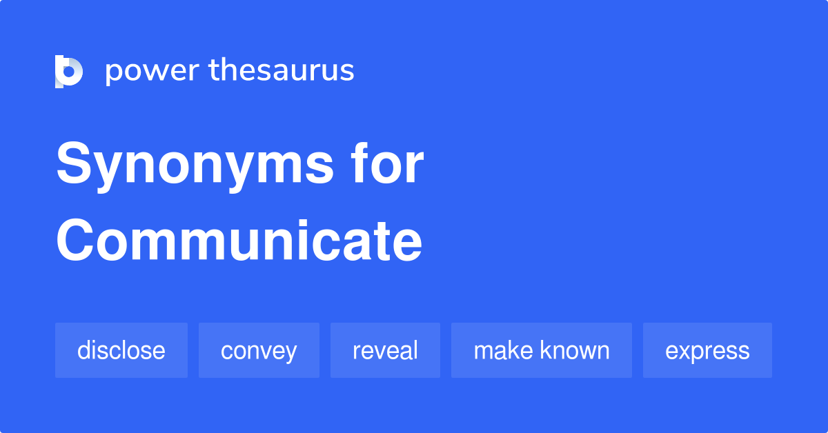 communicate synonym