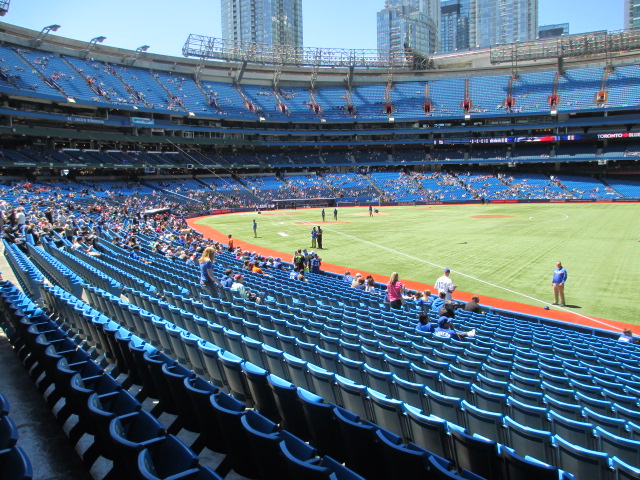 view from my seat toronto blue jays