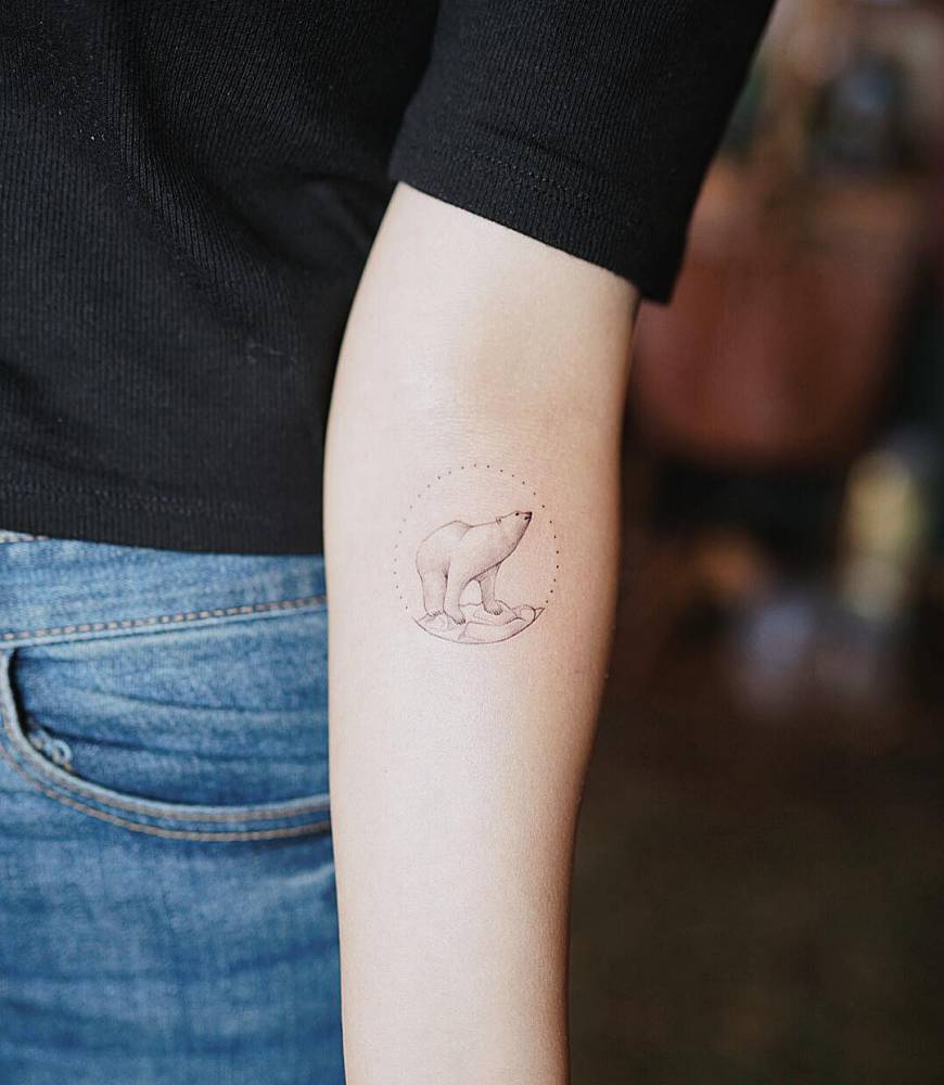 polar bear tattoo