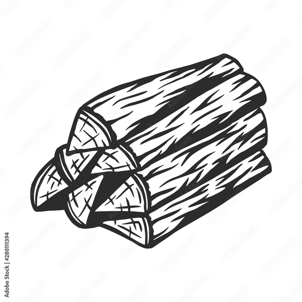 wood clip art black and white