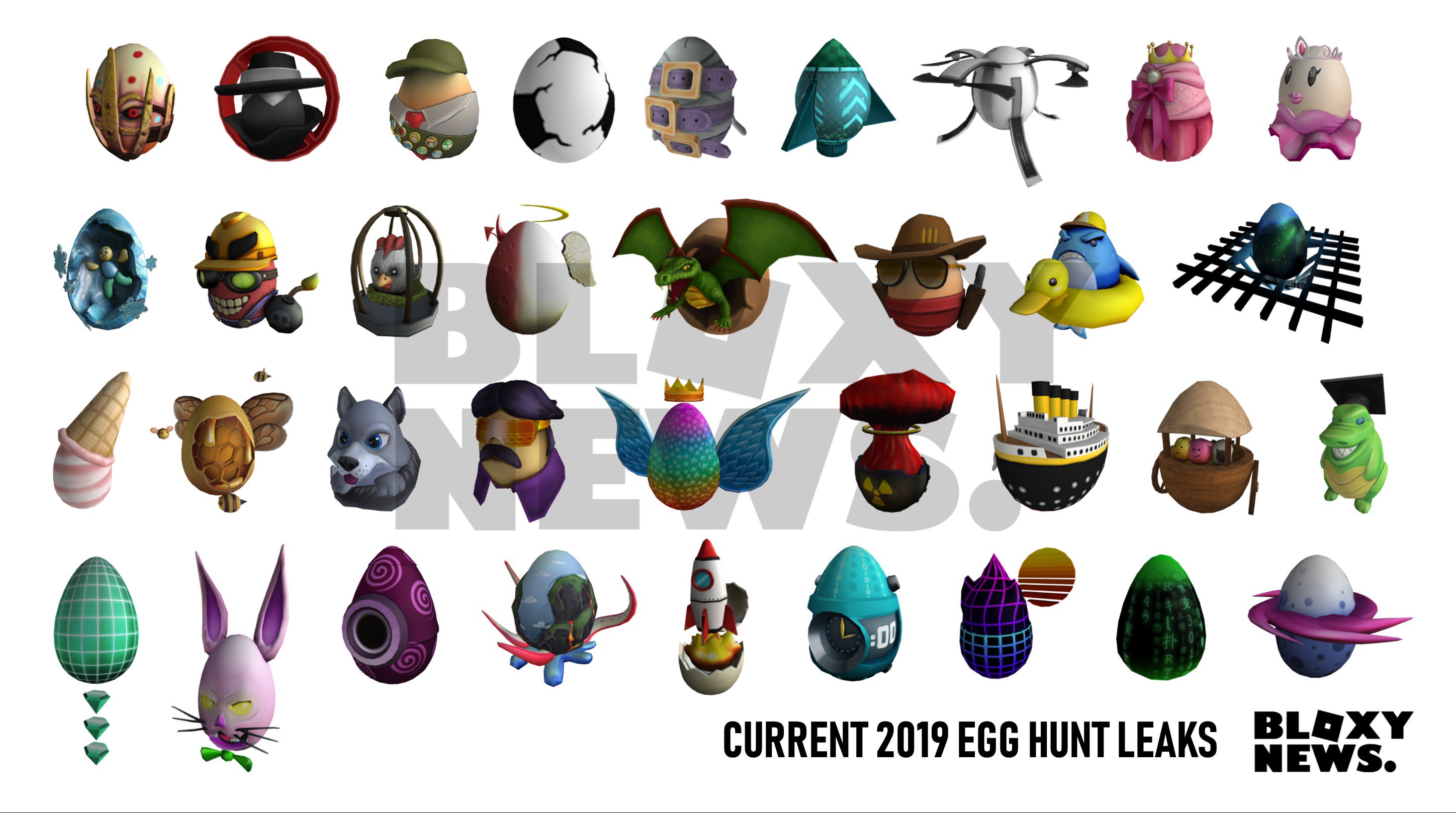 how many eggs are in egg hunt 2019