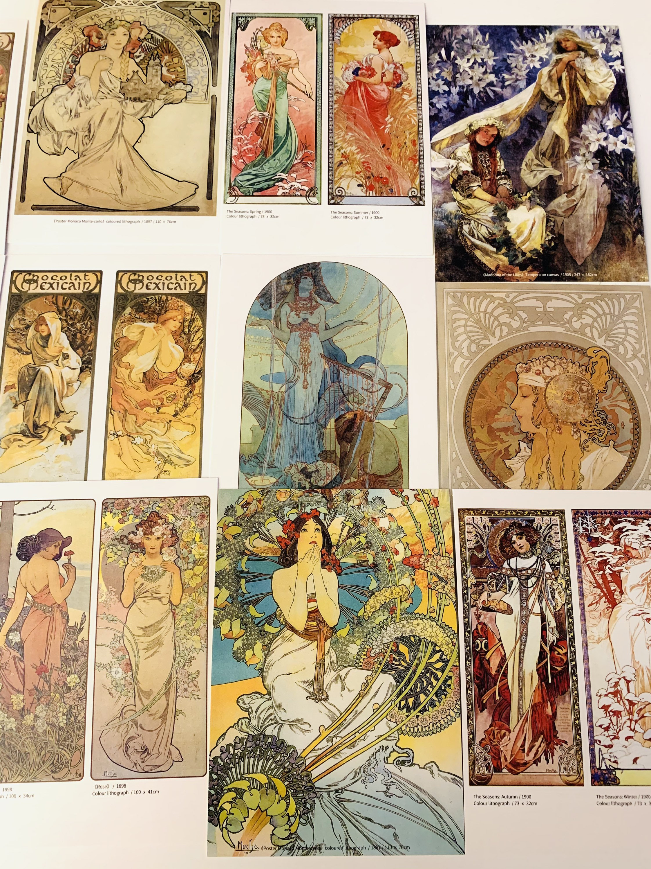 mucha postcards