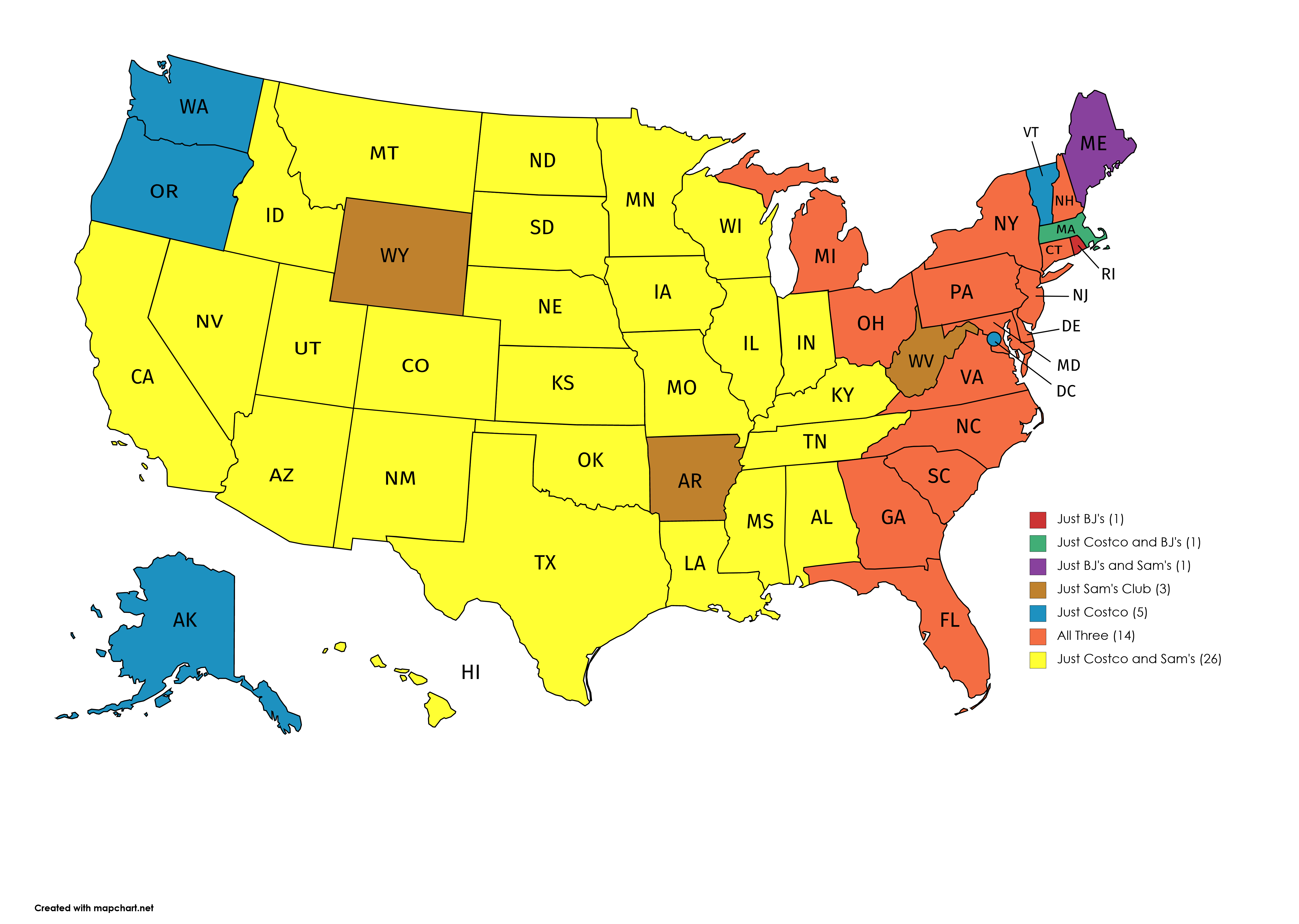 sams club locations map