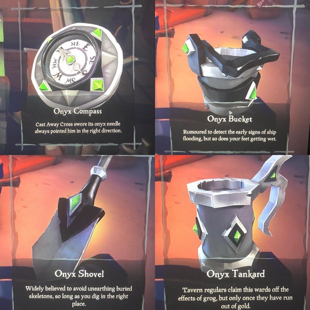 sea of thieves onyx set