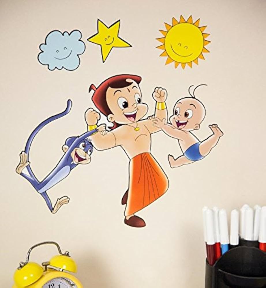 chhota bheem wall painting