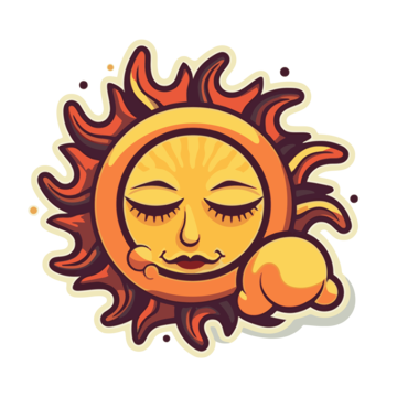 half sun clipart