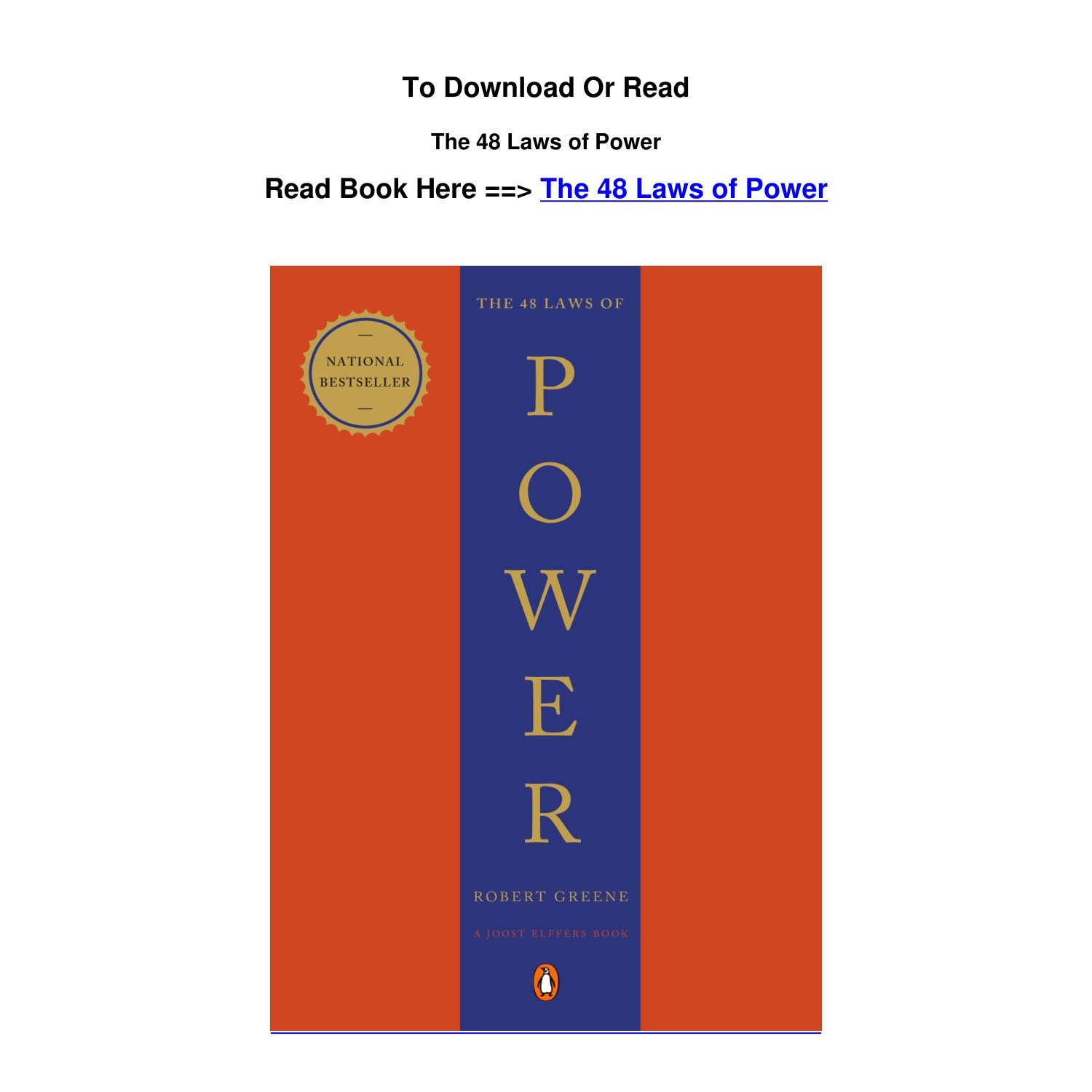 48 rules of power epub