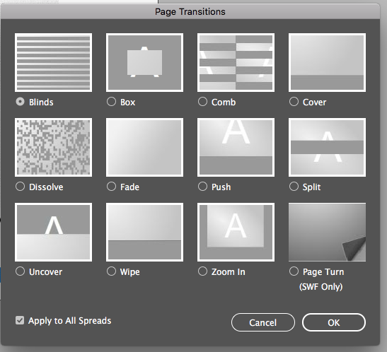 page flip animation indesign