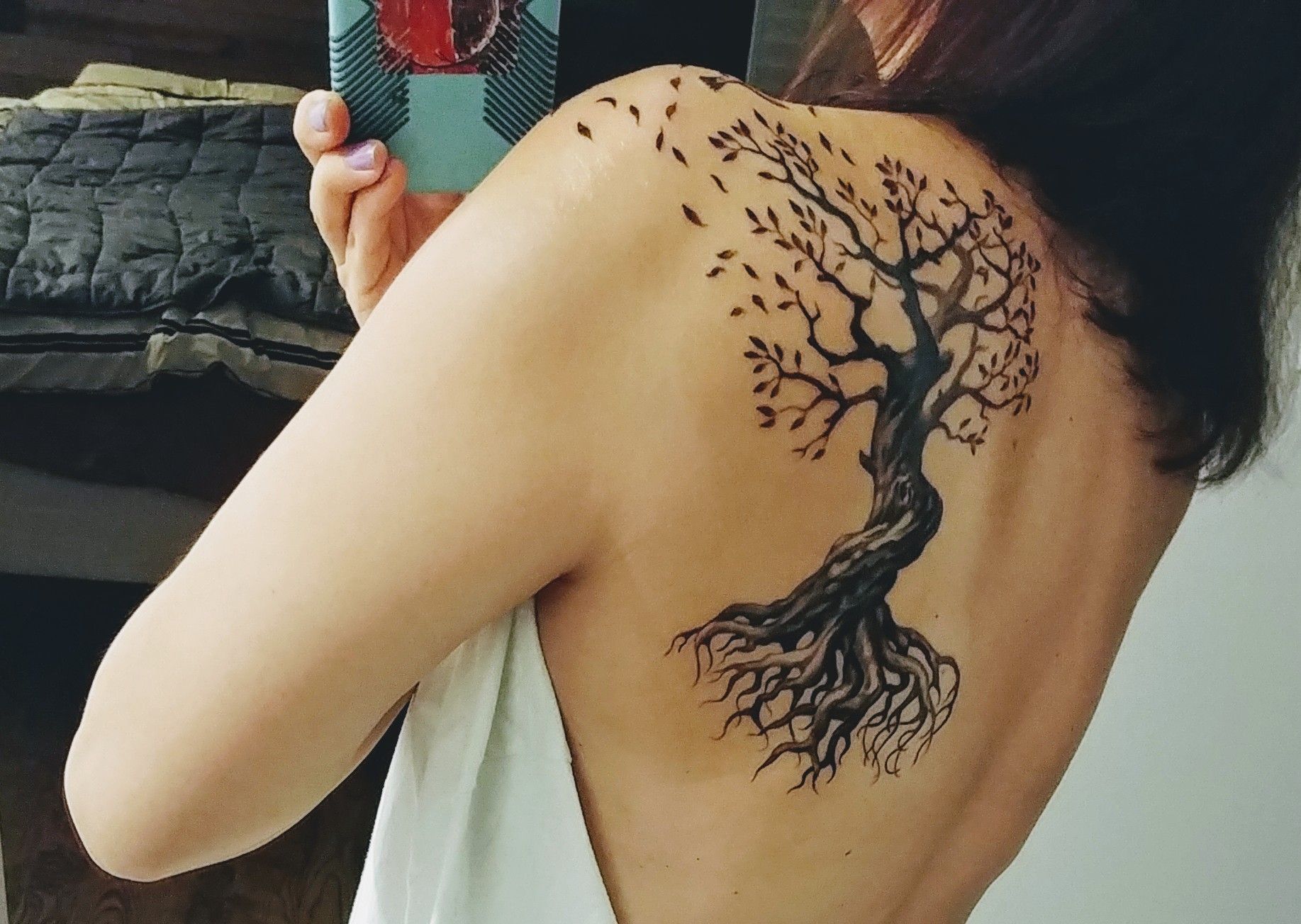 lotus tree tattoo