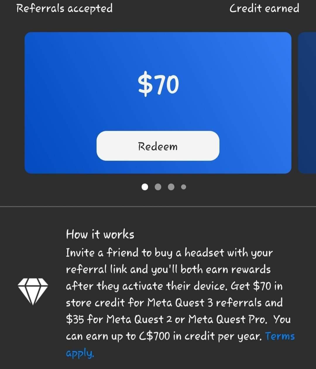 meta quest referral codes