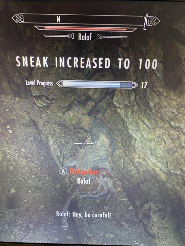 how to quickly level up sneak in skyrim