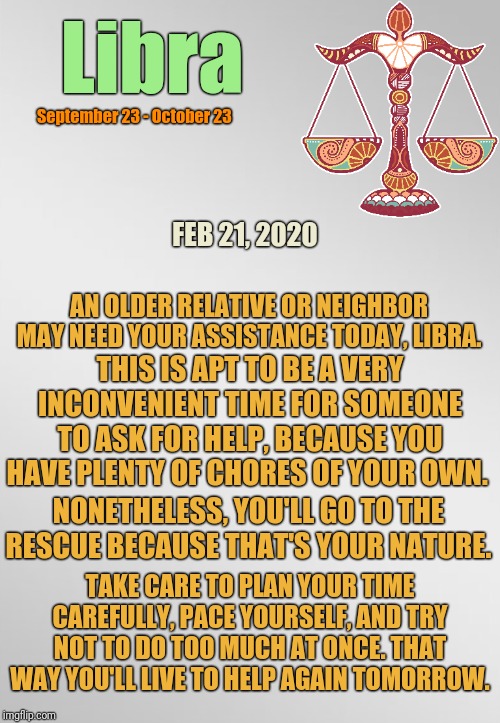 libra yesterday horoscope