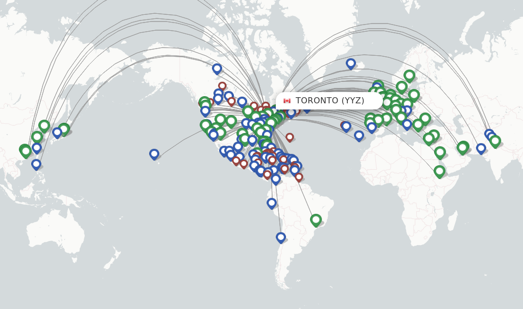 flight times from toronto