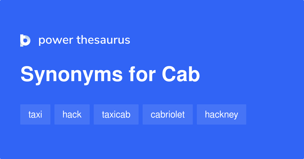 cab synonym