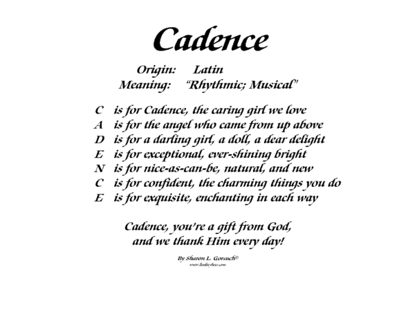 cadence meaning in malayalam