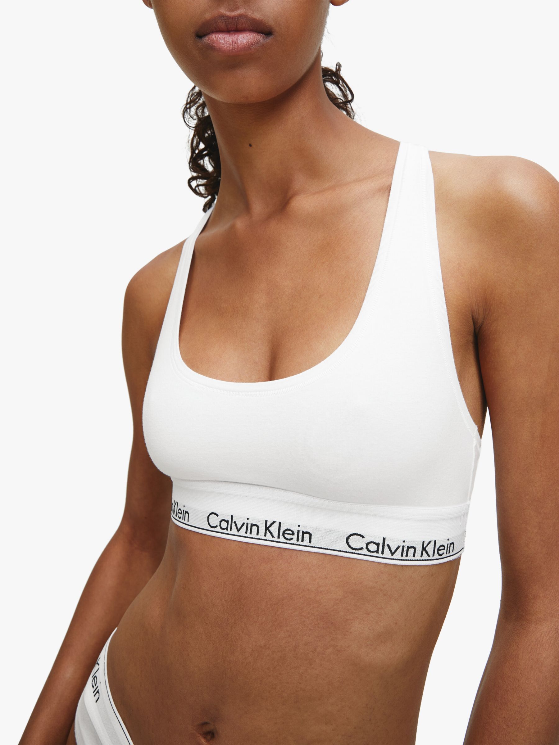 calvin klein white bra