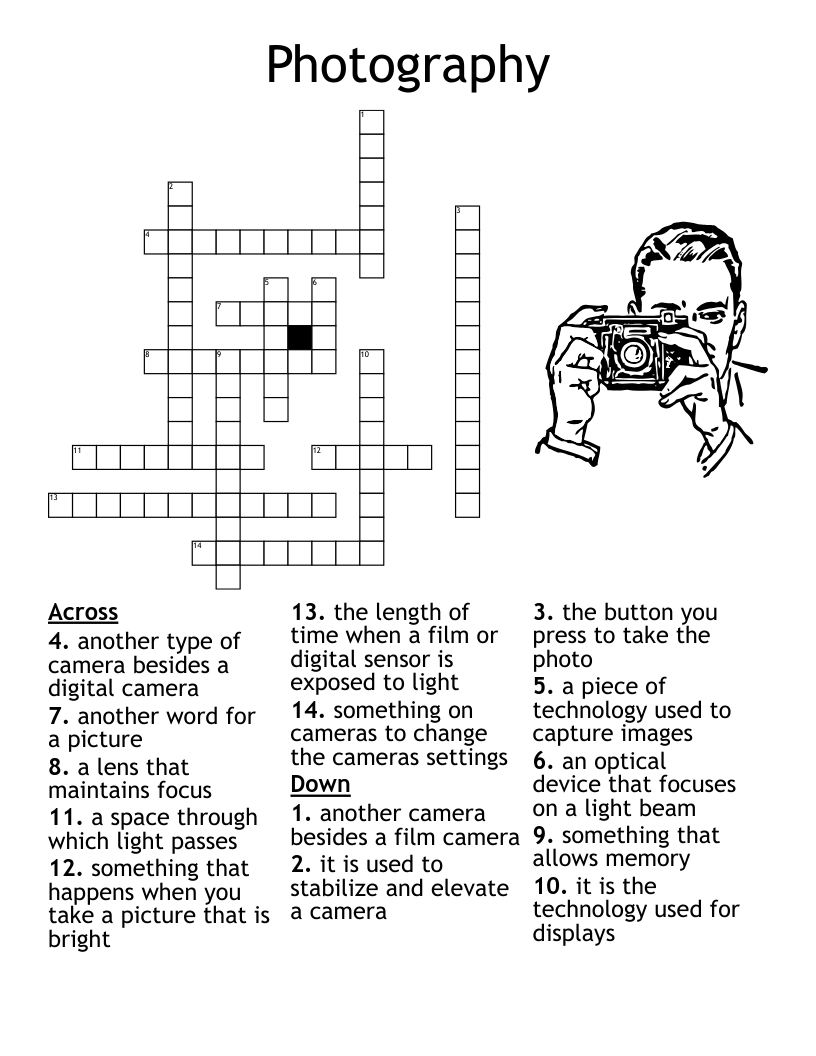 camera part crossword clue