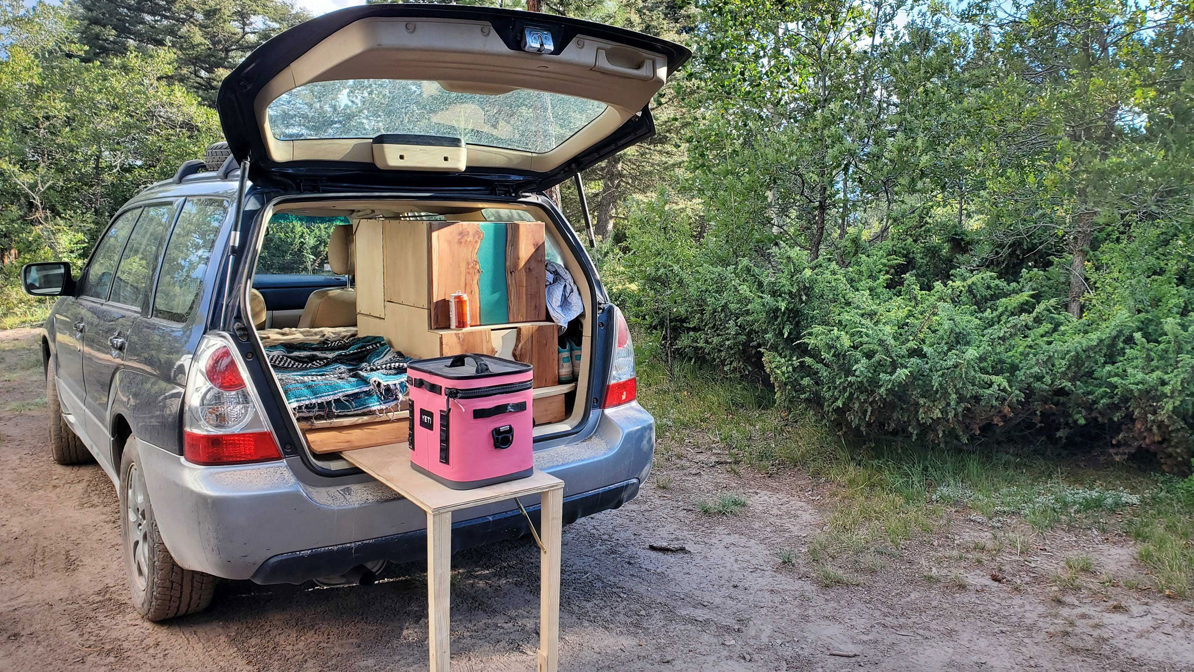 camp in subaru forester