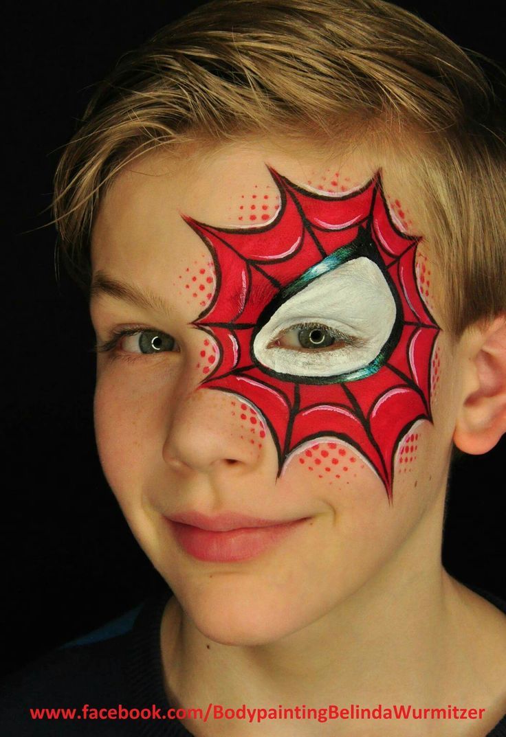 cara spiderman pintada