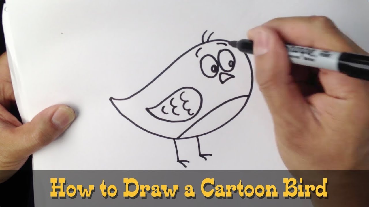 cartoon bird drawing
