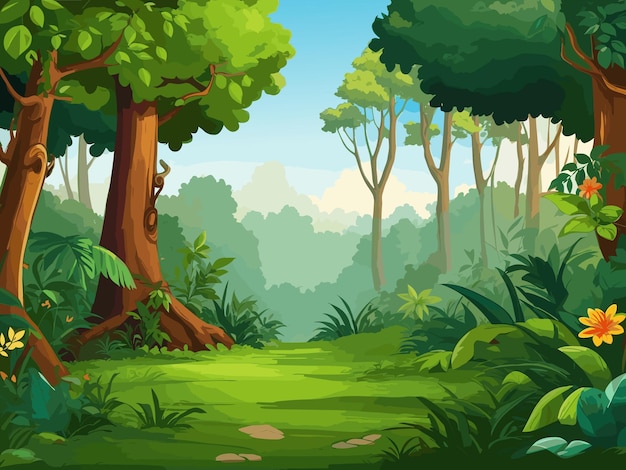 cartoon jungle background hd