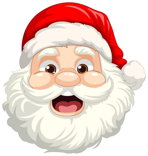 cartoon santa face