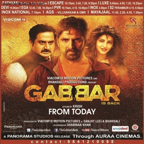 cast of gabbar is back