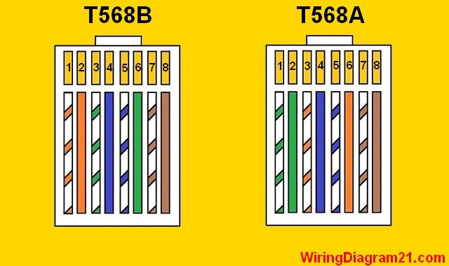 cat5e termination diagram