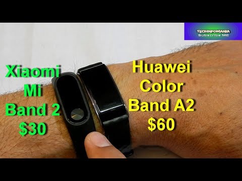 huawei color band a2 vs mi band 3