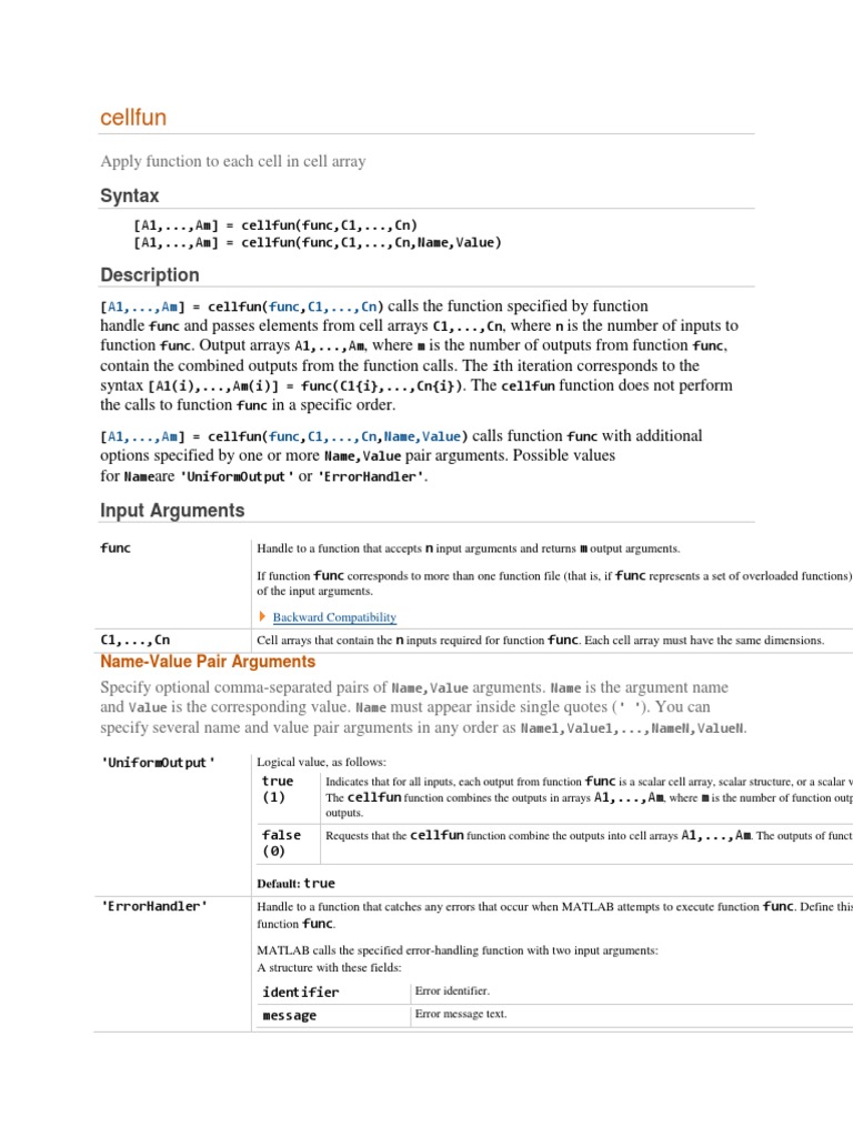 cellfun matlab