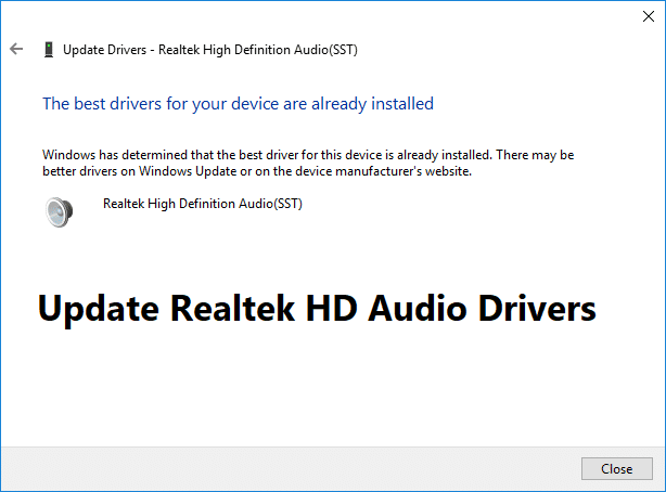 realtek high definition sst