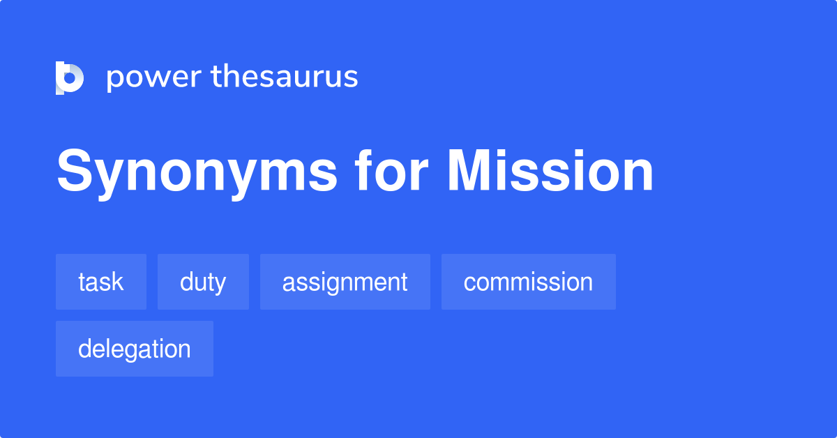 synonym for mission