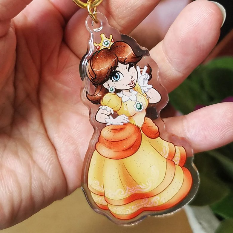 princess daisy keychain