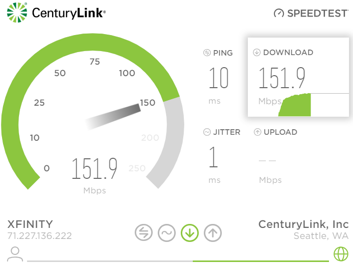 centurylink speeds test