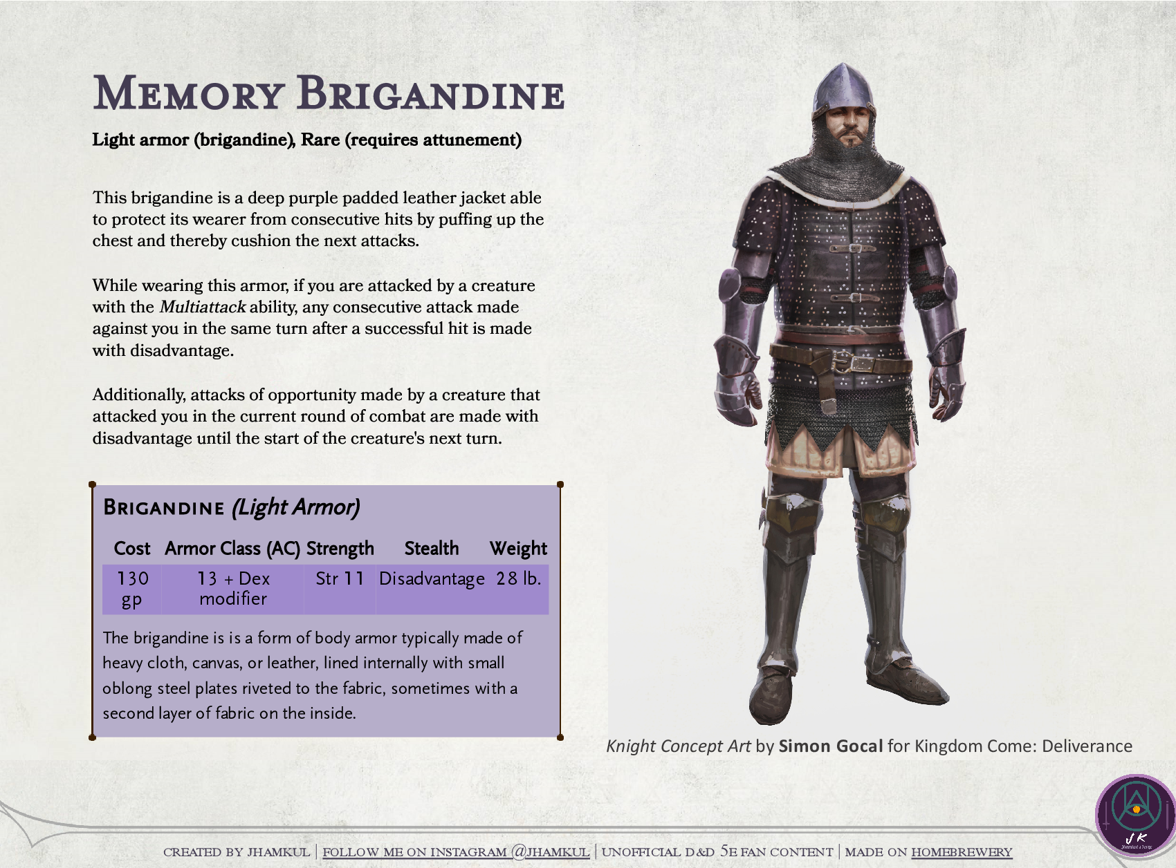 brigandine armor