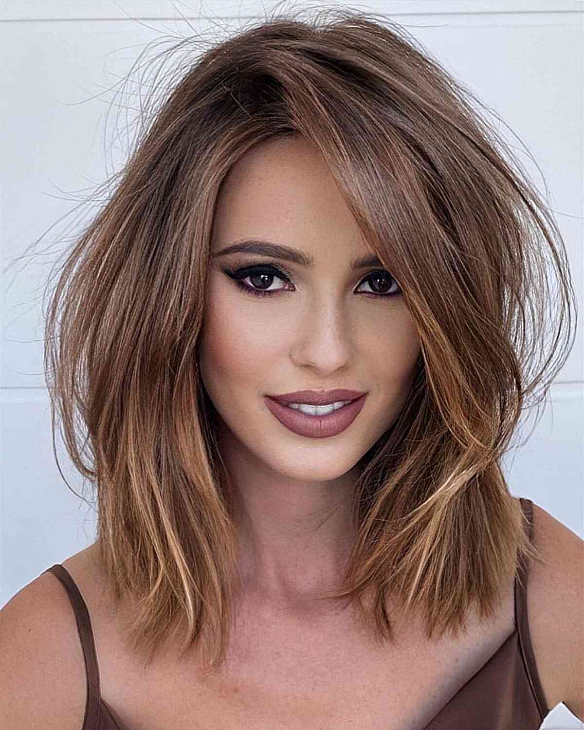 shoulder length layered haircuts for straight hair