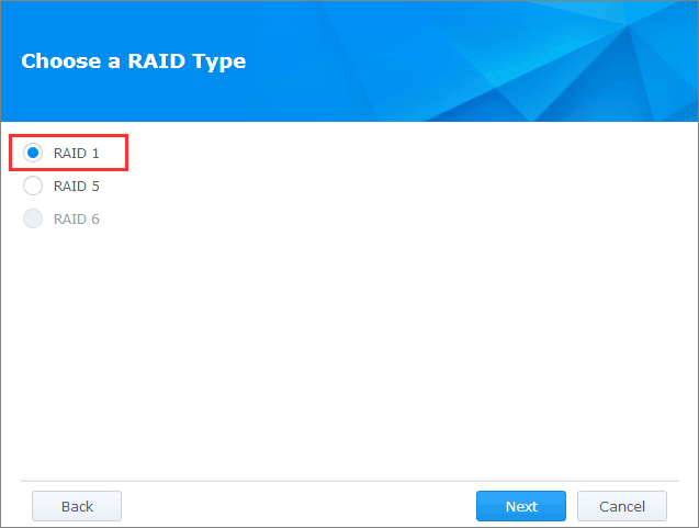 change raid type synology