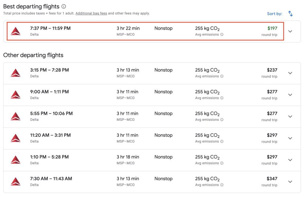 cheap flights december