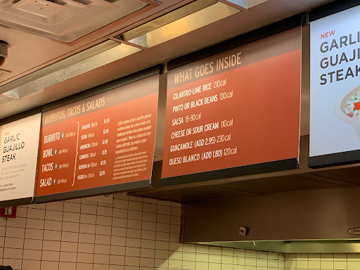 chipotle mexican grill price menu