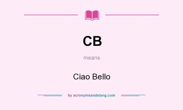 ciao bello meaning