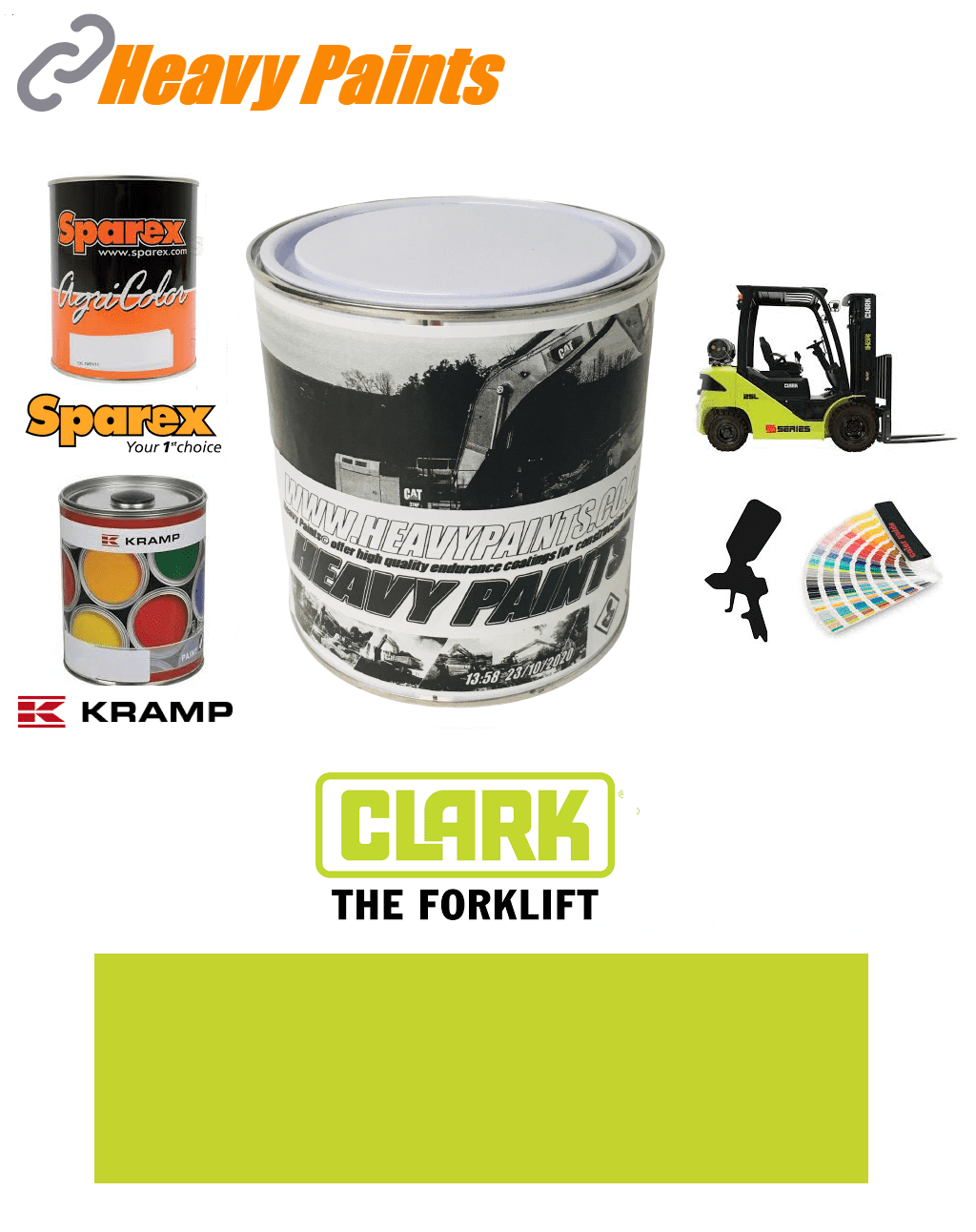 clark forklift paint