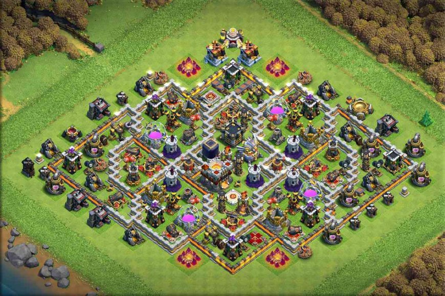 clash of clans town hall level 11 best defense layout