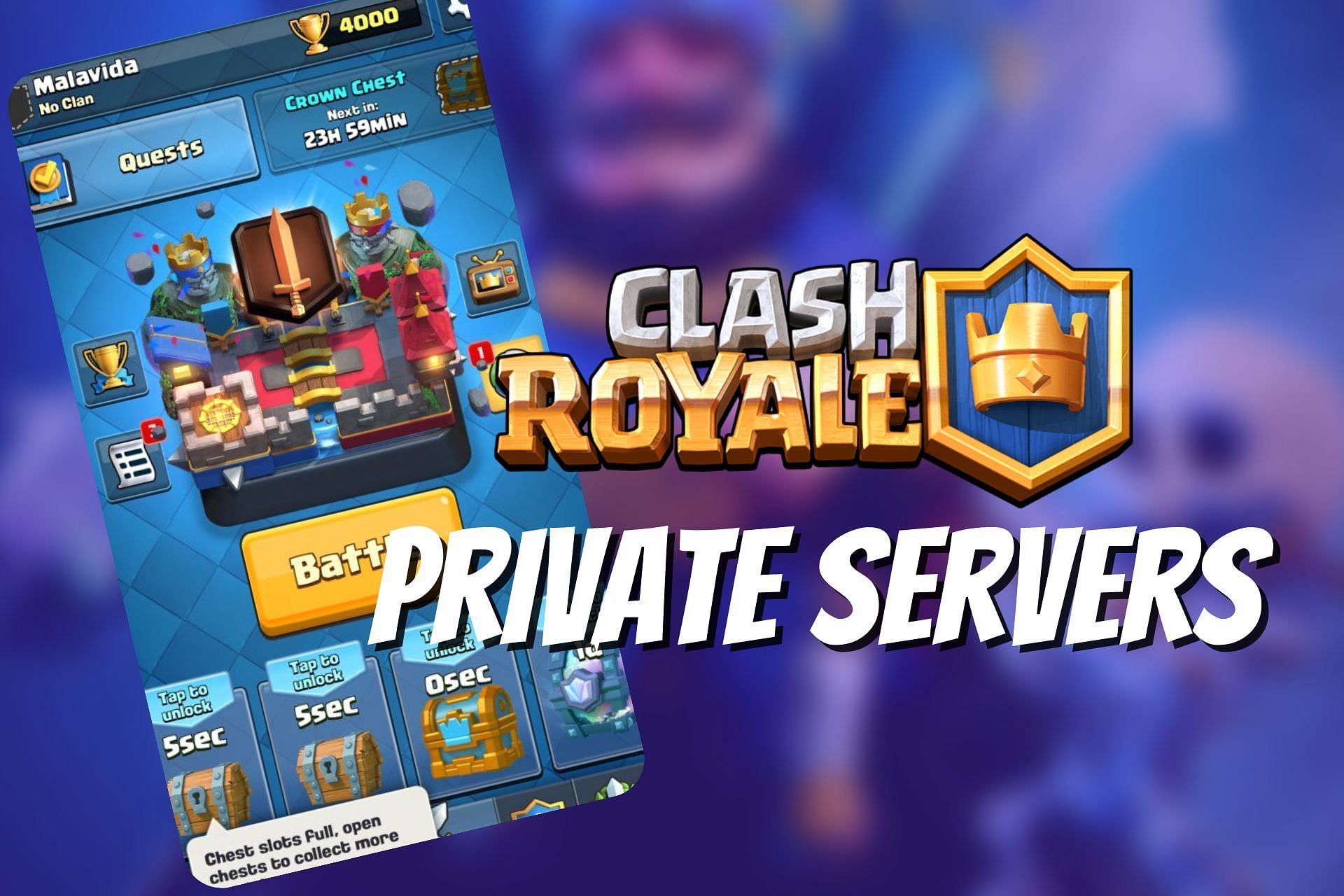 clash royale modded server