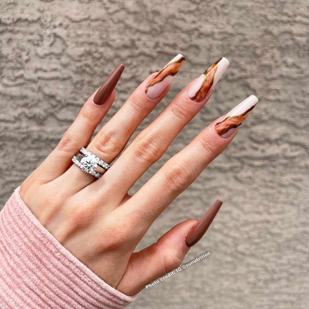 coffin curved nails