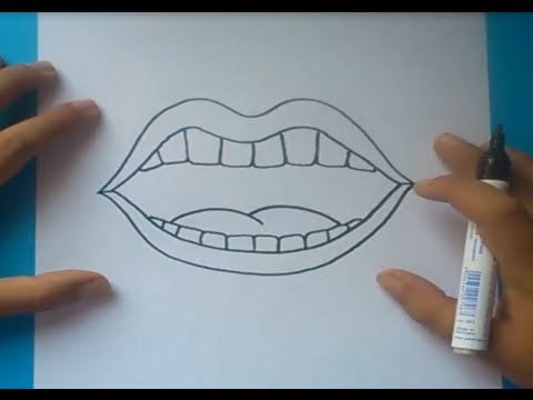 como dibujar una boca paso a paso