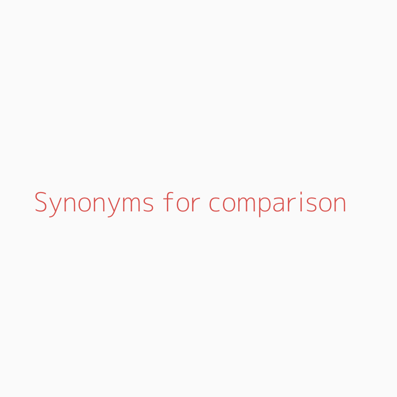 compare synonym