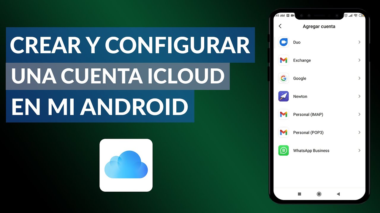 configurar correo icloud en android 2019
