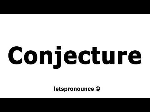 conjecture pronunciation