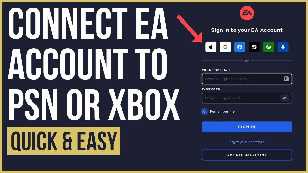 connect xbox and ea account