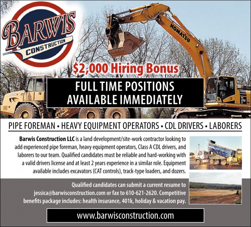 construction driver jobs